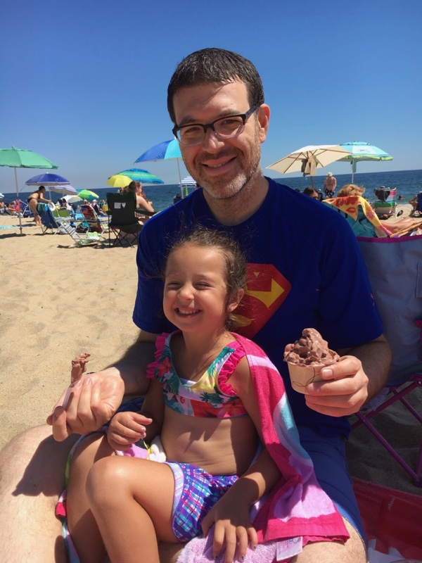 Avi and daughter at the beach with ice cream, summer 2016.jpg